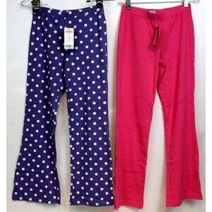 2 pc NEW 2009 Gymboree Super Star Leggings sz 9 10 Pink Purple Polka Dot Flared